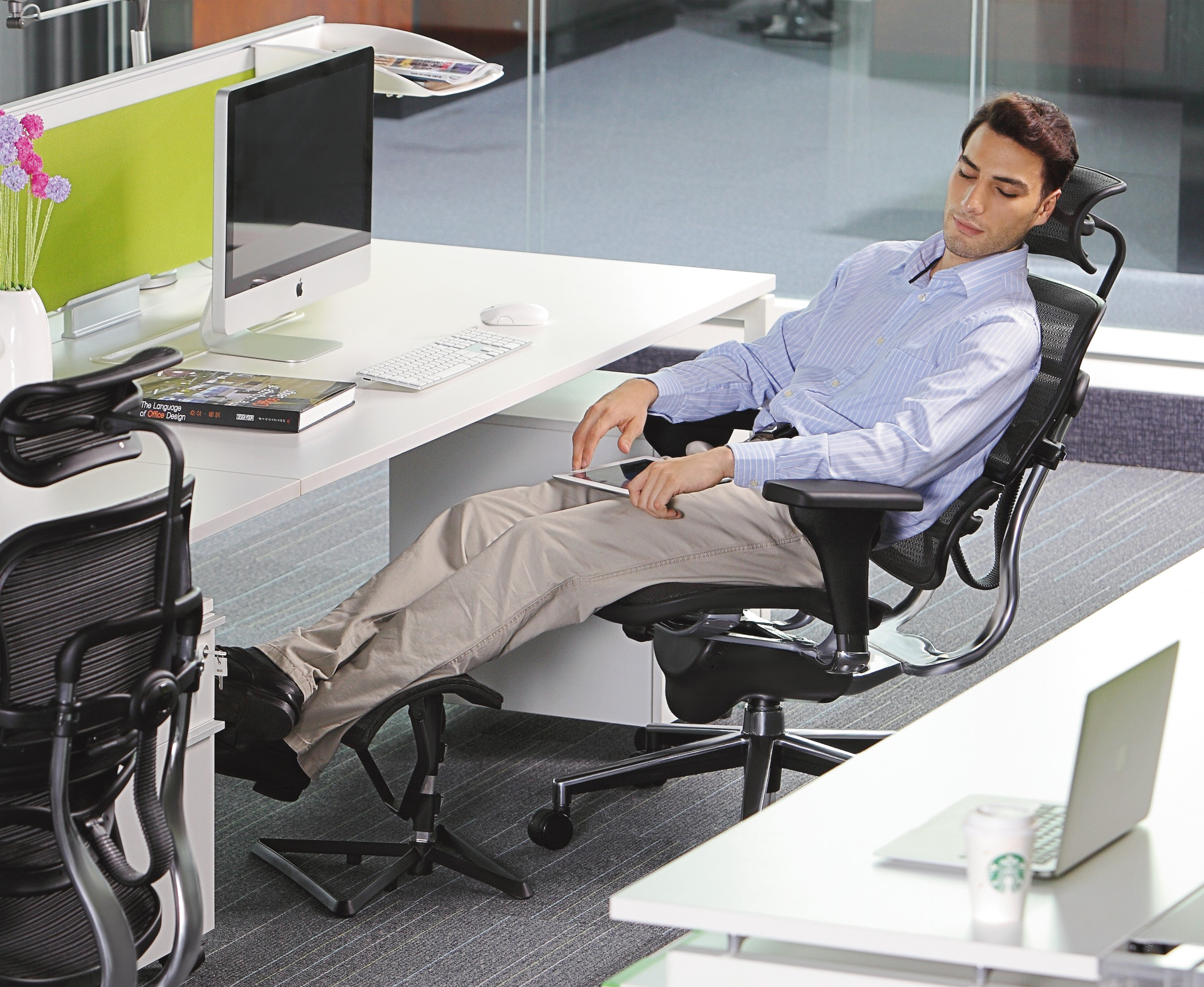 办公椅|现代真皮中班椅|办公家具|设计师家具|金豪中班椅系列