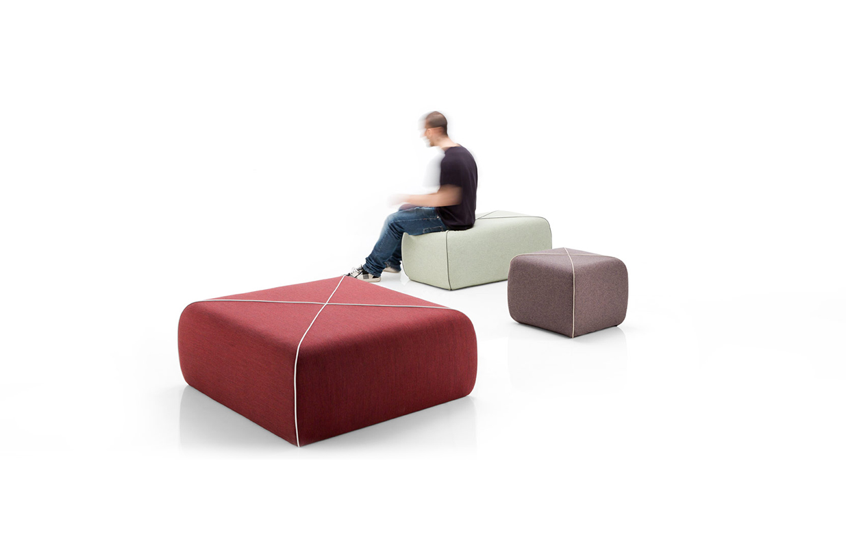 创意家具 - 坐具|吧椅/凳子|办公家具|设计师家具|交叉软垫花园墩